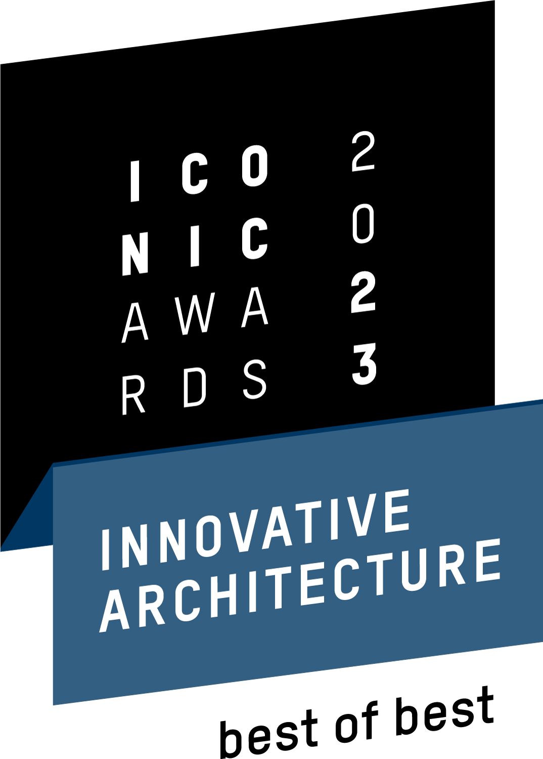 Logo der ICONIC AWARDS 2023 für innovative Architektur